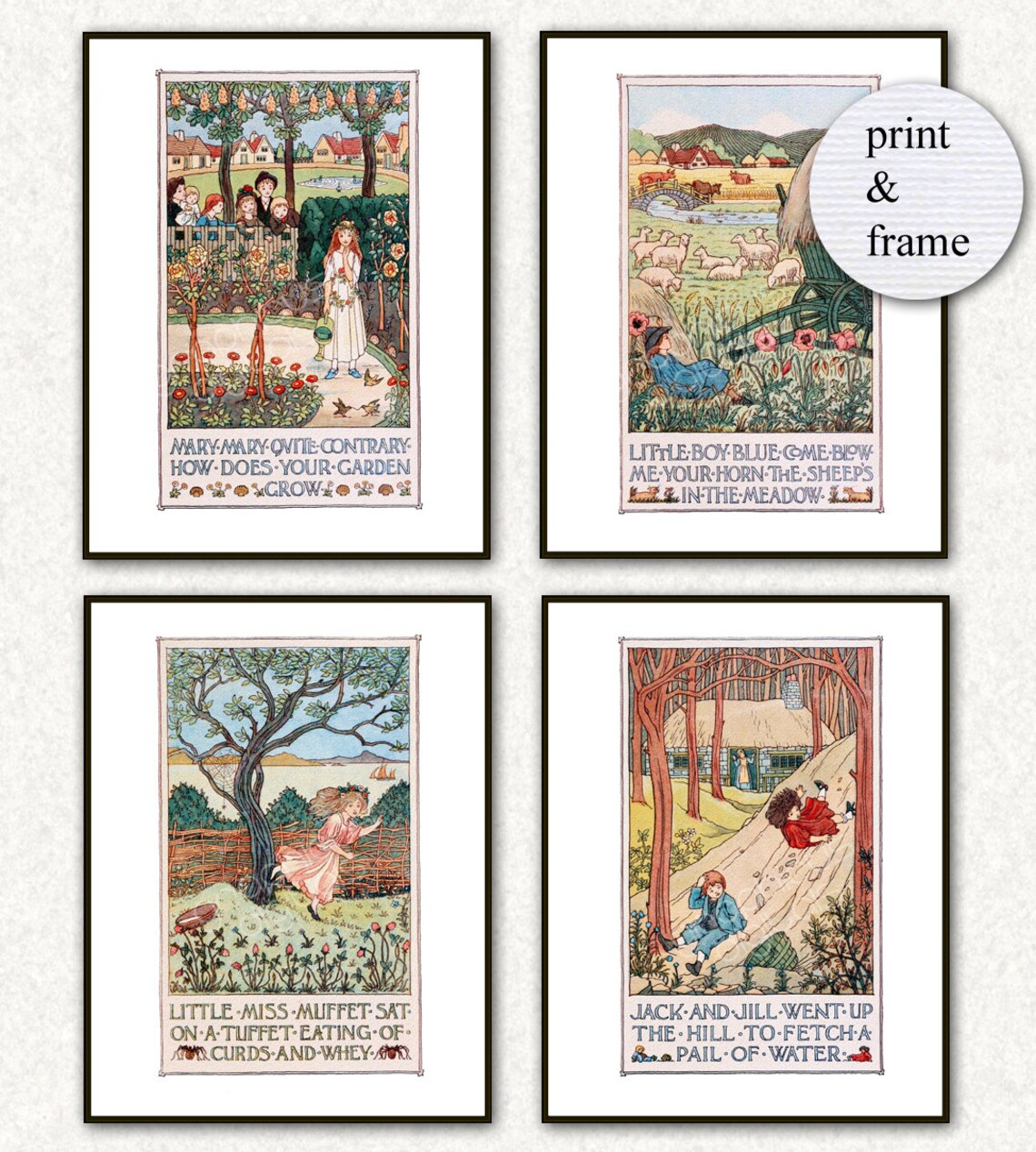 Vintage Nursery Rhymes Bundle Printable Download Old Picture - Etsy