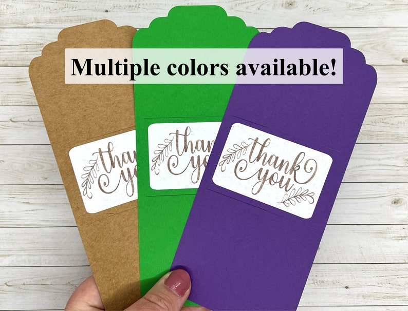 Bookmark Sleeves, 2x6 or Smaller, Shipping Supplies, Choice of Style