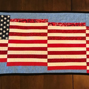 Waving Flag table runner