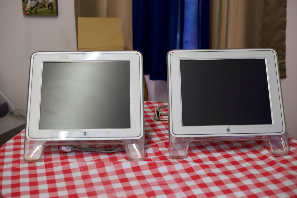 Two 2001 Apple Computer Monitors Etsy