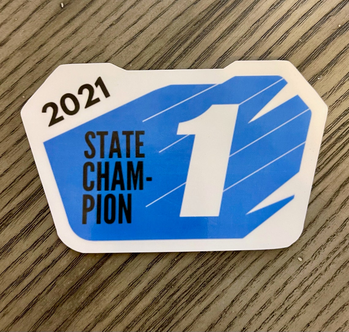BMX State Championship Number Plate Stickers for Class and Etsy