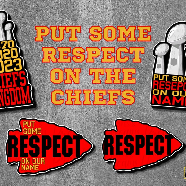 Kansas City Chiefs - 2023 NFL Champions  - Waterproof, laminated vinyl stickers