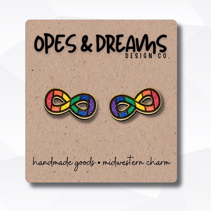 Autism Earrings Studs - Etsy UK