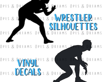 Vinyl sticker worstelen - worstelaar silhouet - jongen of meisje