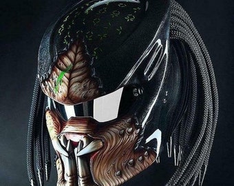 Top Predator Motorcycle Helmet Custom Fangs 3D Monster War (Dot & Ece Approved)