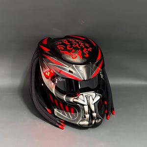 bluetooth predator motorcycle helmet Pro DOT Approved White include Tri Laser Top Level T03 : Automotive DH6-X Air  Predator Helmets