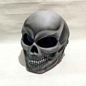 New Arrival Custom Skull Motorcycle Classic Gray Helmet (Dot & Ece Approved)