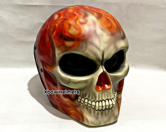 格安新品  Custom Arrival New Skull Fire Original Helmet Motorcycle その他
