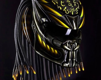 Predator Blue Custom Motorcycle Helmet, DOT & ECE Approved - Etsy 日本