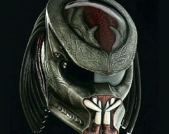 Custom Predator Motorcycle Helmet Rawa Style (Dot & Ece Approved)