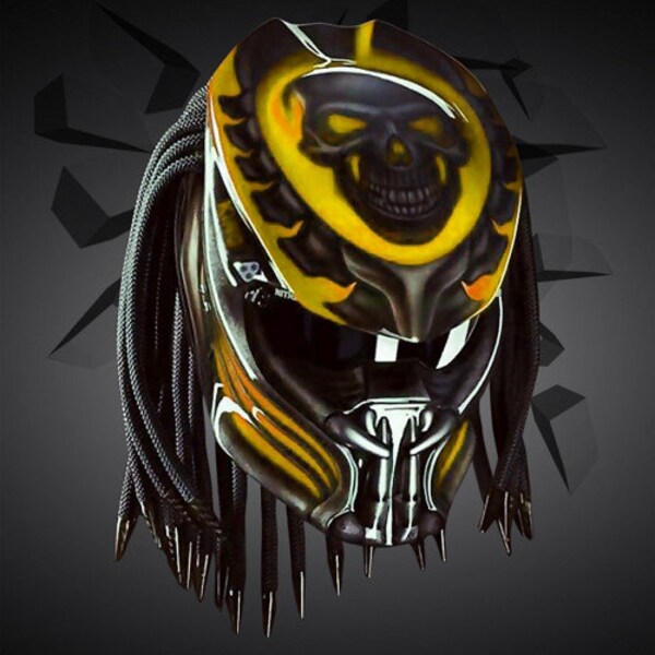 Predator Motorcycle Helmet - Etsy