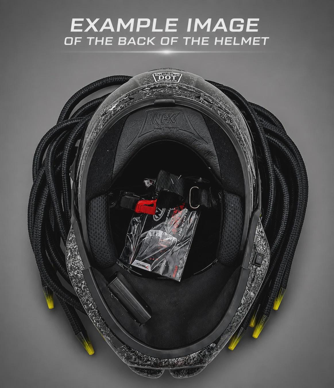 New Custom Predator Motorcycle Helmet Red Classic (dot & Ece