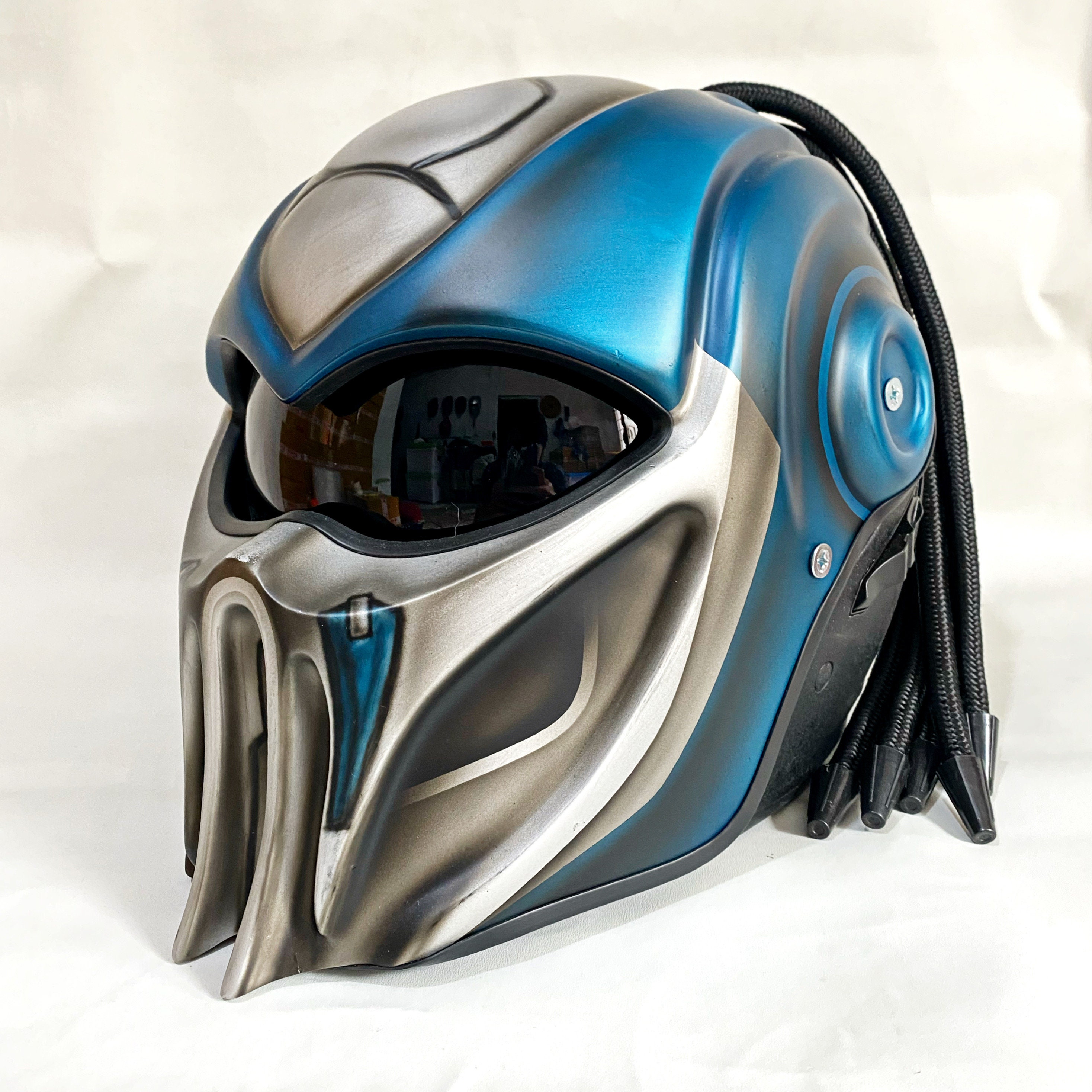 Amazon.com: Jet Motorcycle Helmet with Bubble Visor Retro