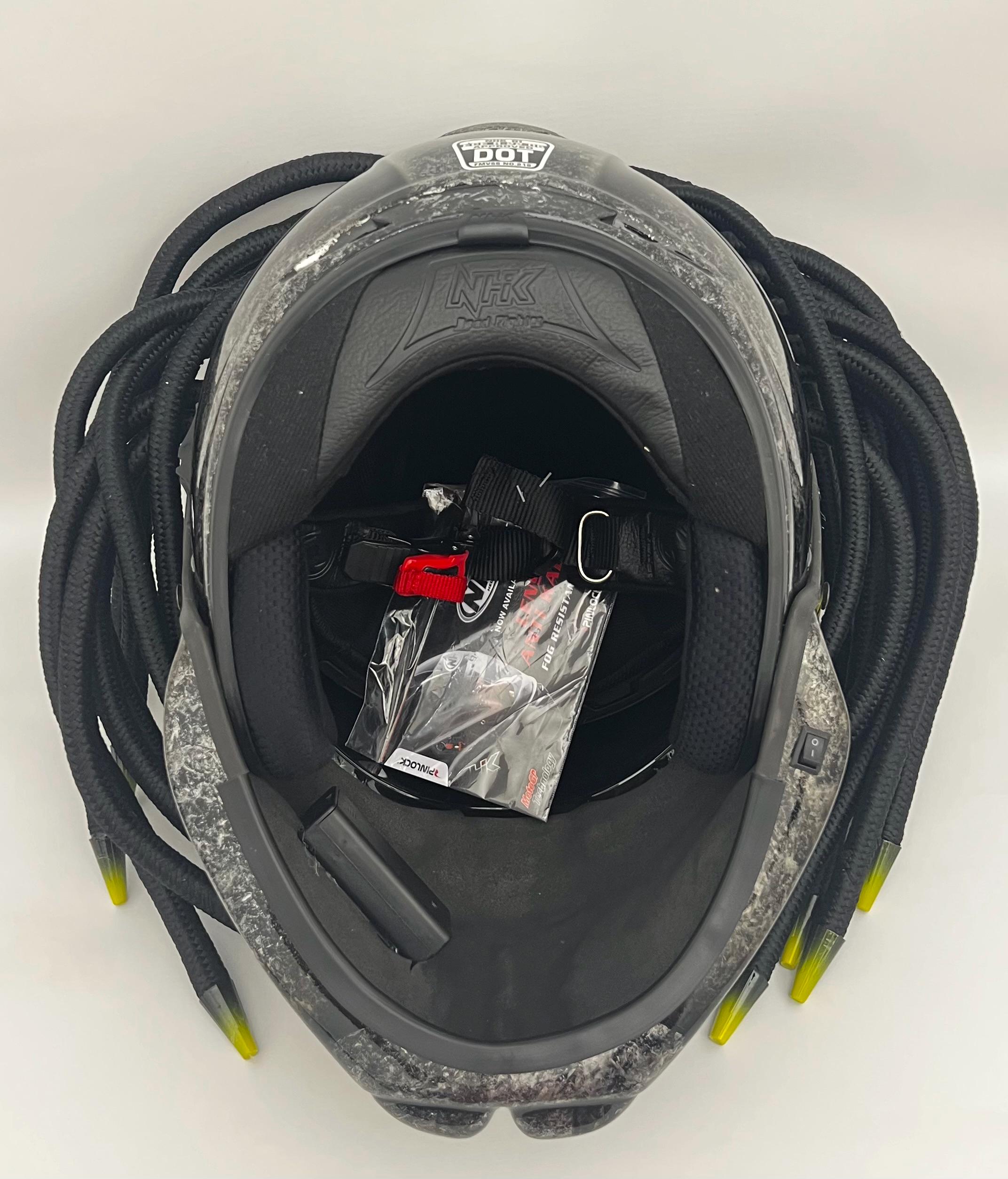 新型カスタム プレデター バイクヘルメット グリーンバード (DOT & ECE
