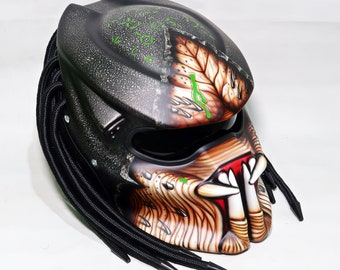 Predator motorcycle helmet etsy Clearance