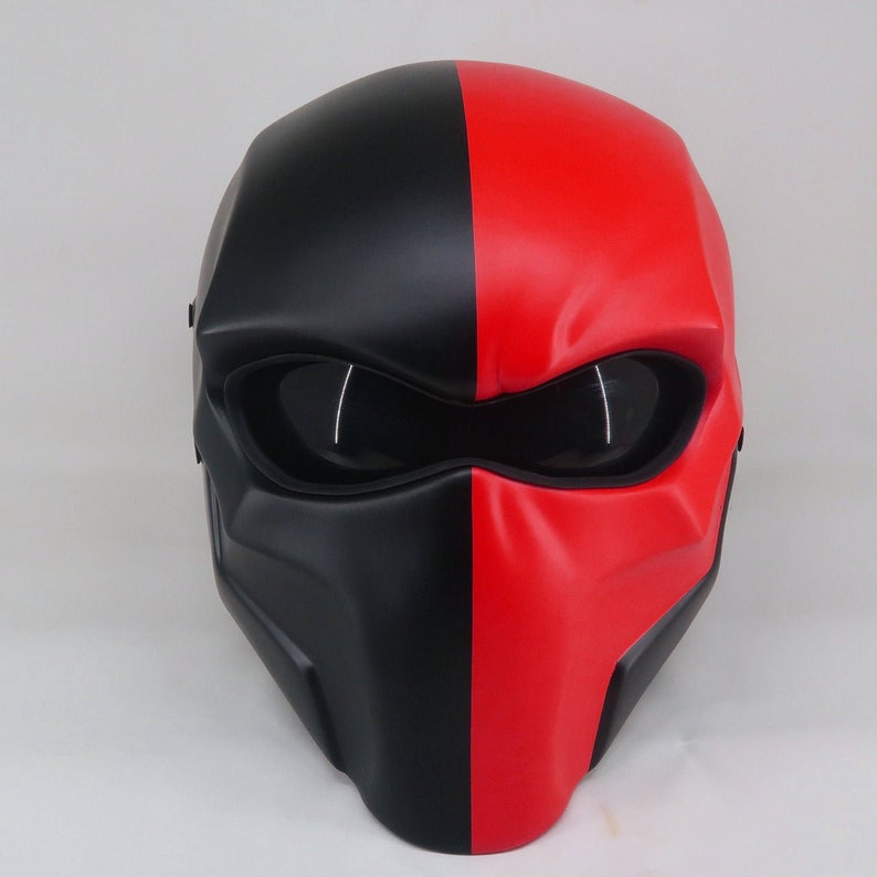 New Arrival DeathStroke Color Blocked Red And Black Dot & Ece Approved image 1