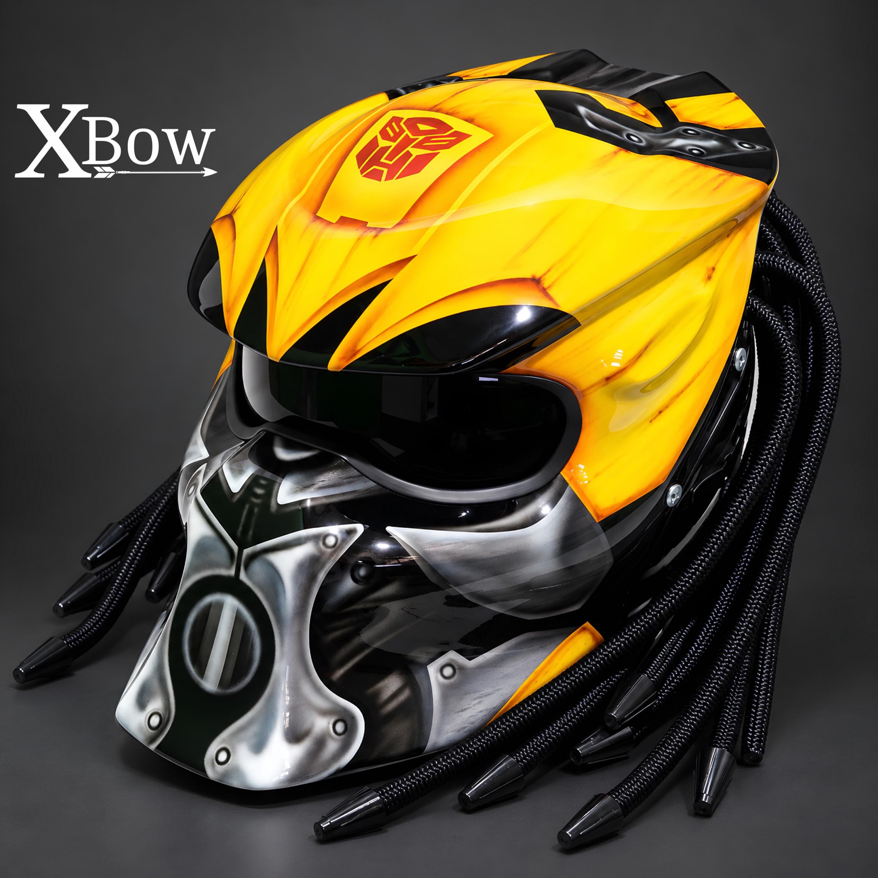 Custom Predator Motorcycle Helmet Had-painted Bumblebee (dot & Ece