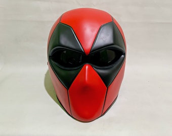 Casco de motocicleta DeadPool personalizado estilo rojo (aprobado por Dot & Ece)