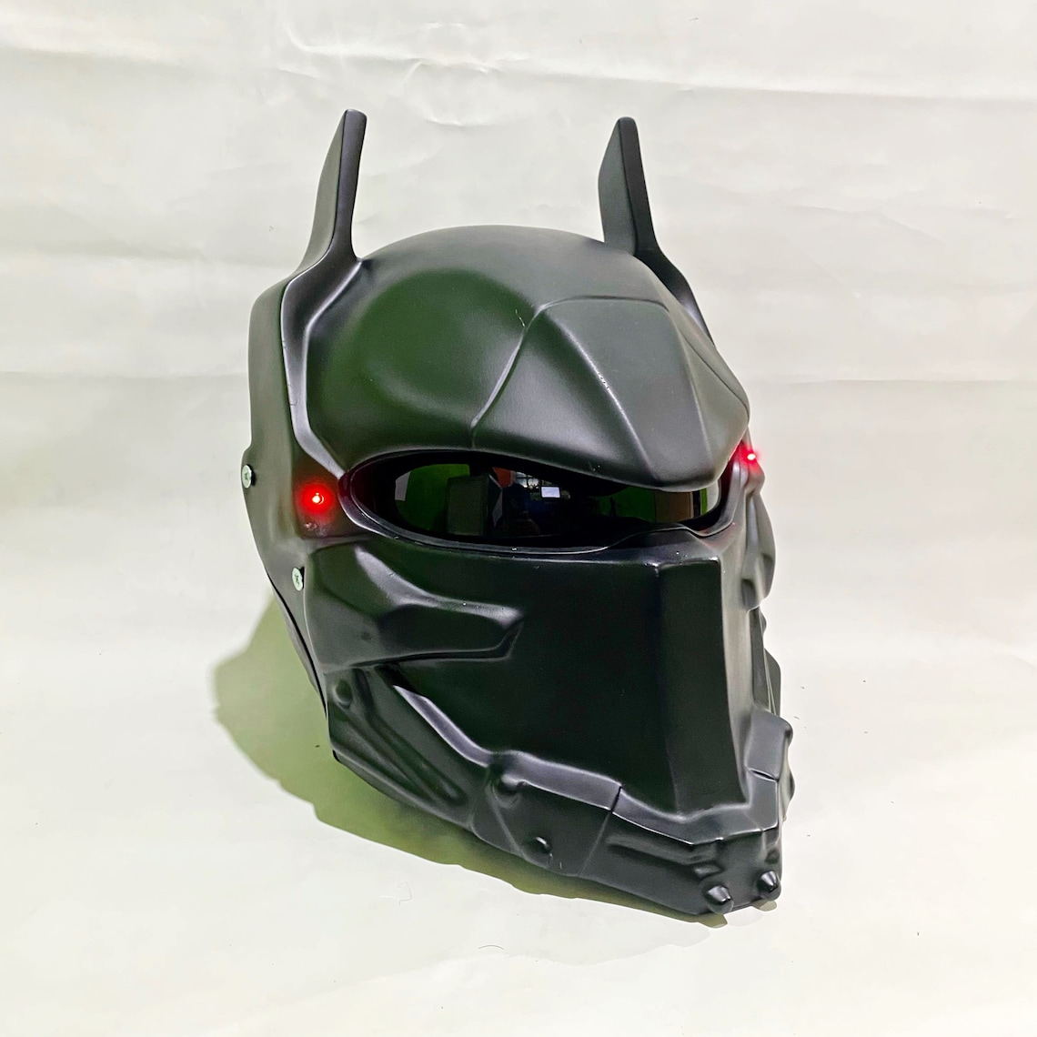 Custom Arkham Motorcycle Helmet Black Style dot & Ece - Etsy UK