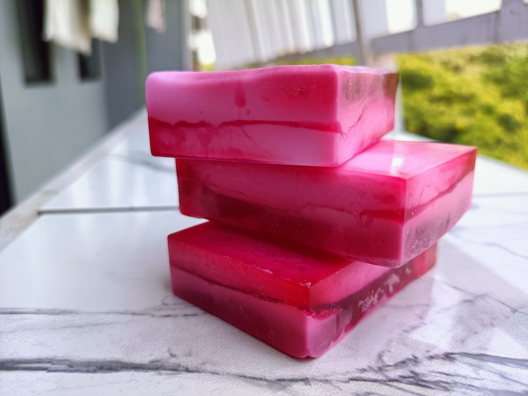 Rose Soap Bar Etsy