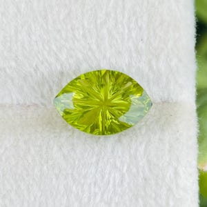 Top Quality Natural Peridot Fantasy Cut (Special Custom cut) Star bite cut gemstones for jewellery Weight 2.10 Carats Size   10x6.70x3.70mm.