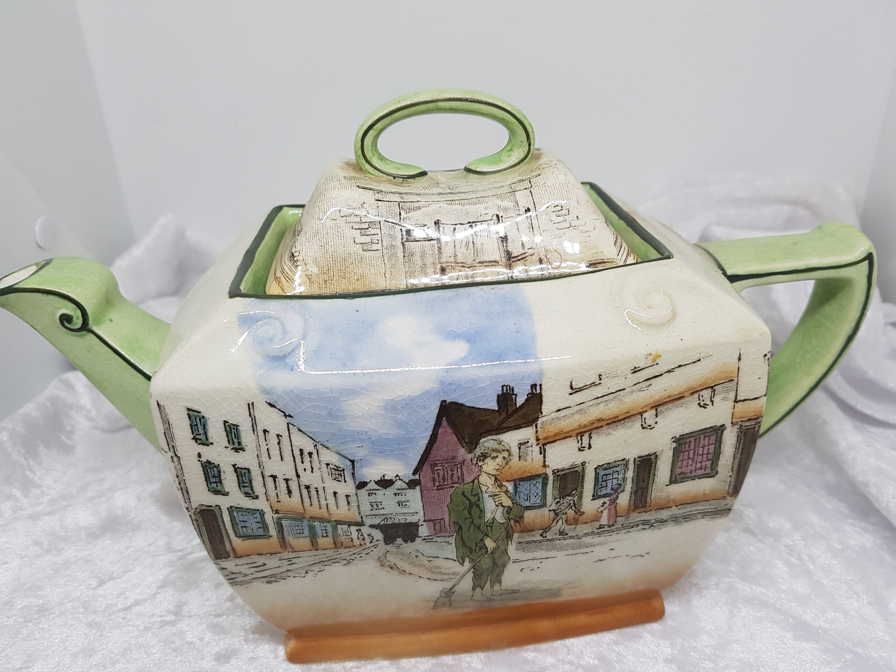 Antique Rare Royal Doulton Dickens Ware 'Poor Jo' Teapot - Etsy 日本