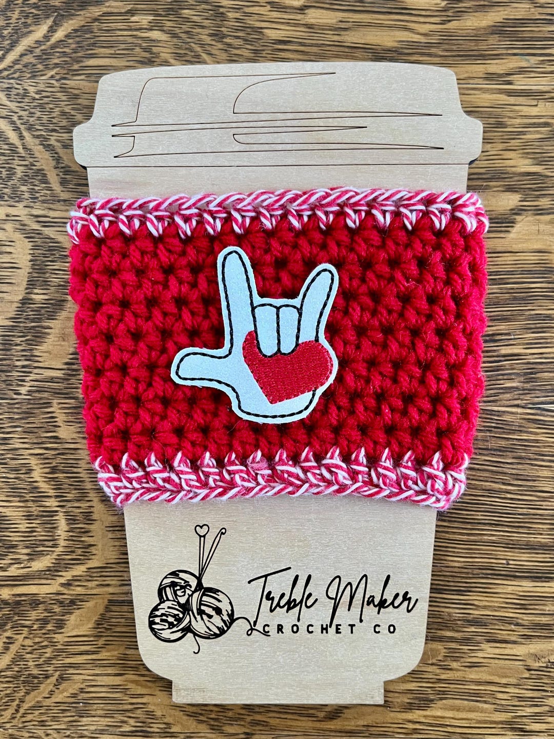 I Love You ASL Crochet Cup Cozy - American Sign Language - Etsy