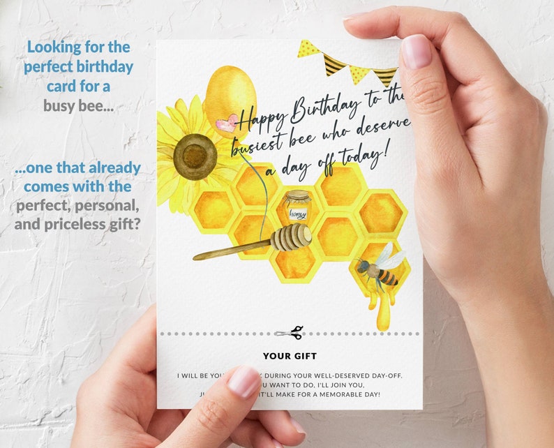 Printable Birthday Card for A Busy Bee Gifts & Cards That Care Unique