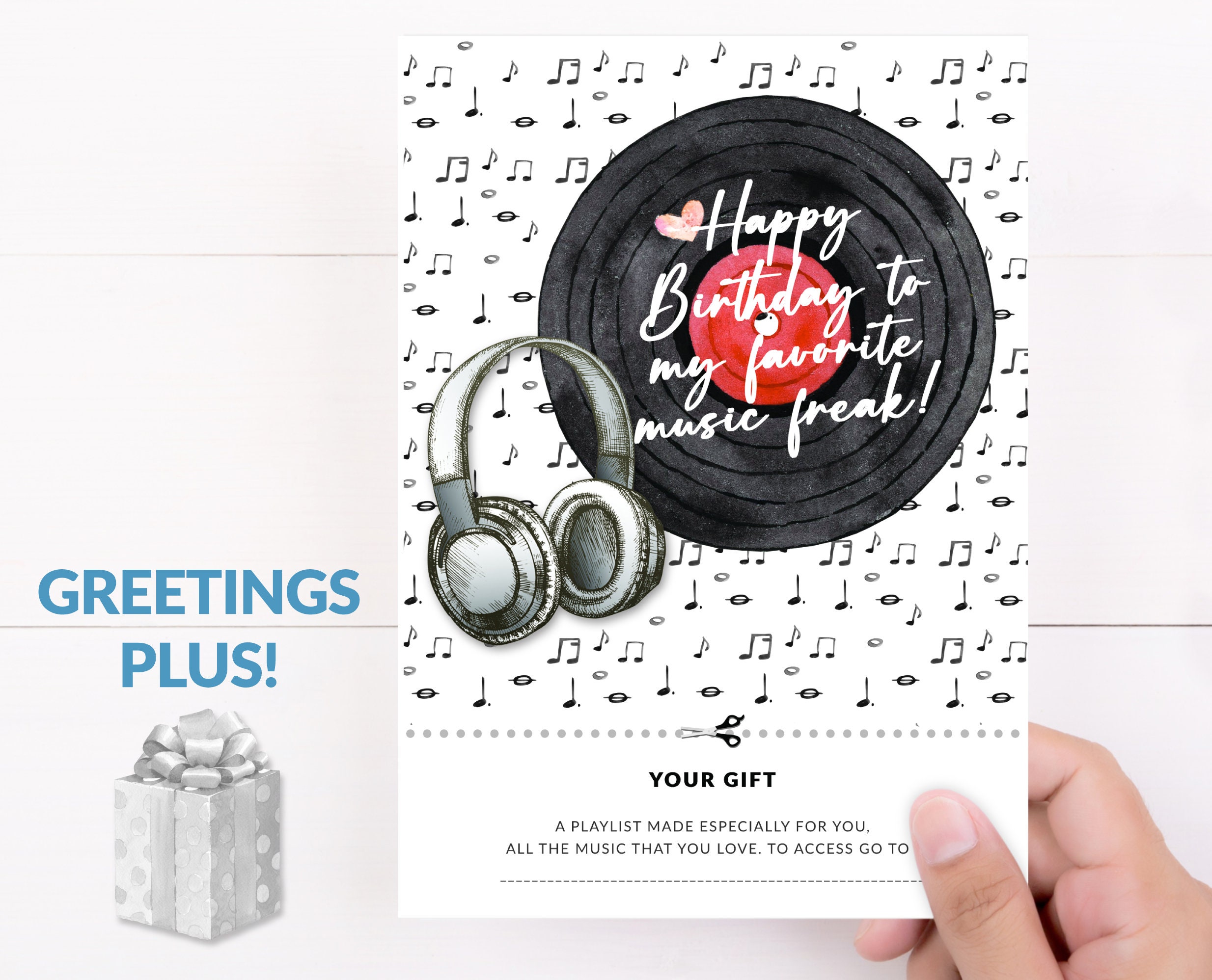Printable Birthday Card for A Music Freak Music Lover's Greeting Card ...