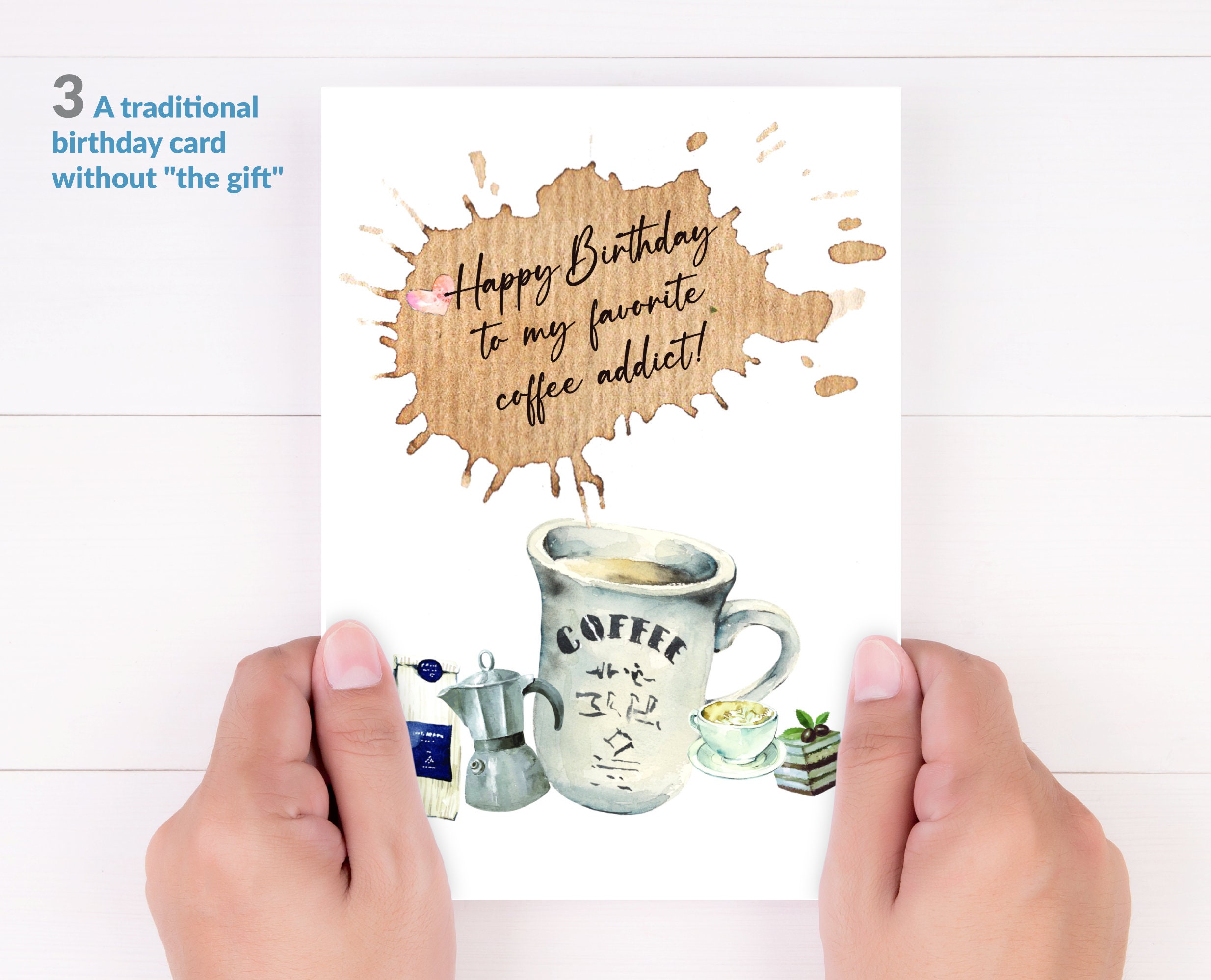 Printable Birthday Card for A Coffee Addict | Coffee Lover Birthday ...