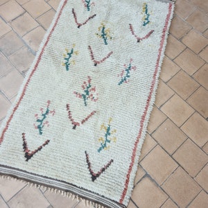 Hand Woven Scandinavian vintage wool rug, Swedish high pile rug for bedroom, Scandinavian Home decor for living room cottage core gift