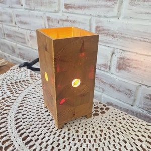 Wooden lamp Handmade small wood table lamp, cute pendant light for bedroom, bedside lamp from Scandinavia table night lamp desk lamp vintage