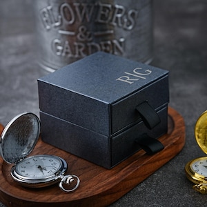 Personalized Engraved Pocket Watch-The perfect gift for the groomsmen,best groom proposal or wedding party keepsake.Unique personalizedclock image 7
