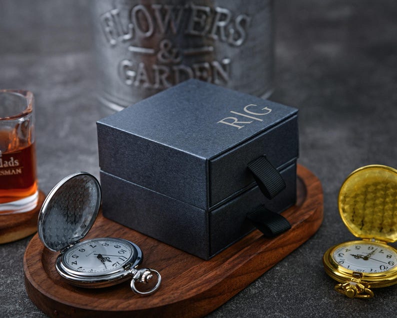 Personalized Engraved Pocket Watch-The perfect gift for the groomsmen,best groom proposal or wedding party keepsake.Unique personalizedclock image 7
