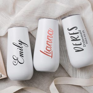Champagne Flute Tumbler - Elegant Personalized Gift for Birthdays & Special Occasions