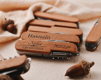 Cadeaux tire-bouchon multi-outils personnalisés pour homme d'honneur, tire-bouchon couteau de l'armée, ouvre-cadeau pour père et anniversaire