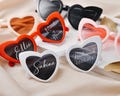 Heart-Shaped Shades with Personal Touch: Unforgettable Bridal Party Keepsake