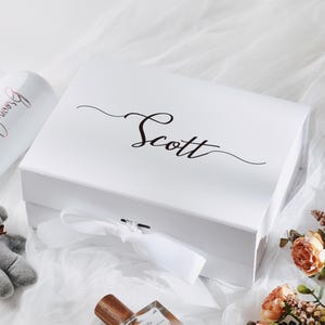Personalisierte Brautparty Erinnerungsbox, Brautjungfer leere Box, personalisierte Brautjungfer Box, Vorschlag Brautparty Box, magnetische Geschenkboxen