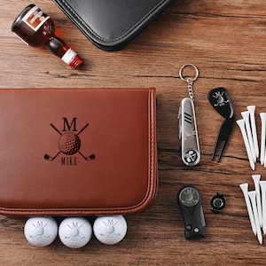 Estuche de herramientas multifunción para golfistas: compacto y portátil, diseñado para golfistas masculinos y femeninos.