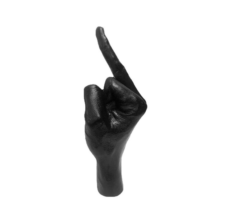 Middle Finger Statue Hand Gesture Desk Statues Finger Etsy