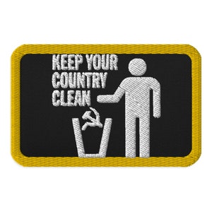 Keep Your Country Clean - Sublimated patch 3.5" x 2.25"