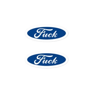 Ford F*ck Sticker x2
