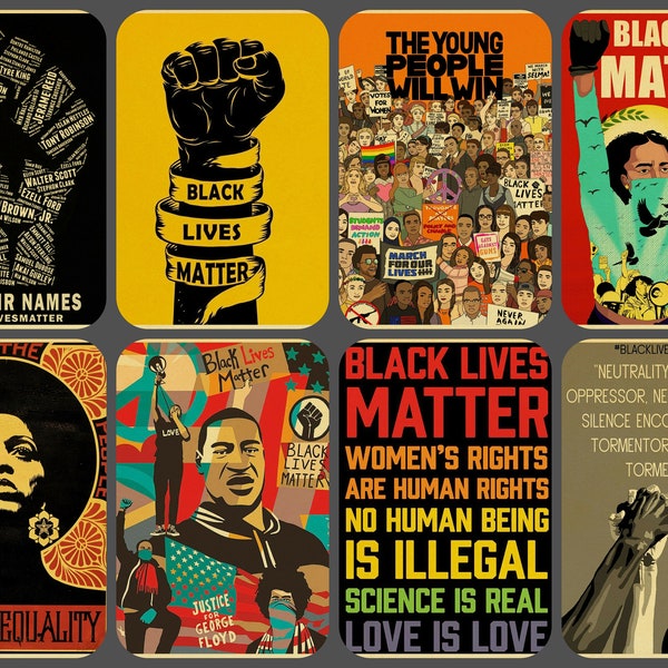 Black Lives Matter Kraft Paper Poster