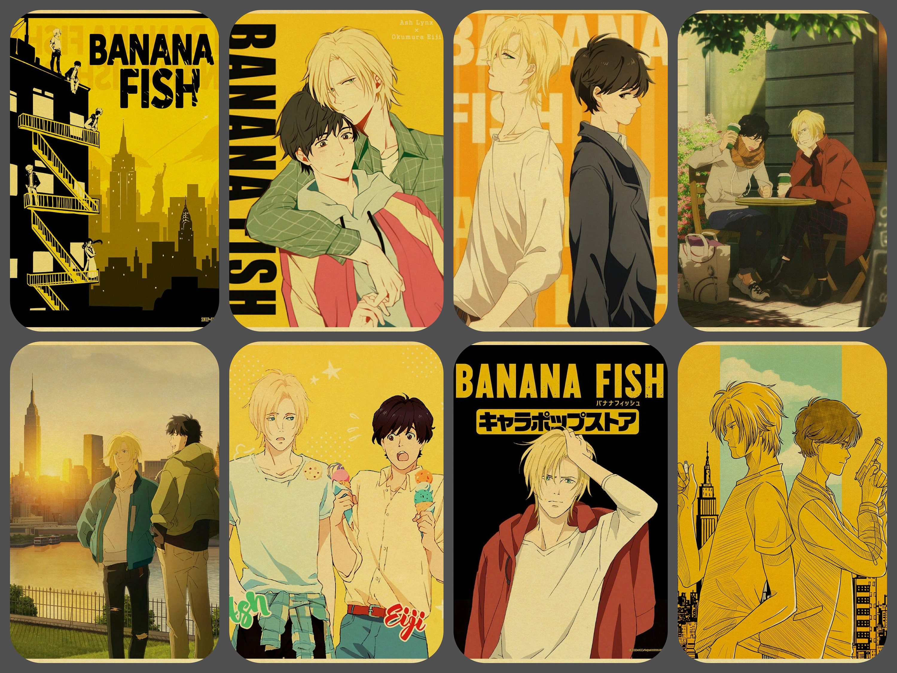 Banana Fish Retro Style Japanese Anime Kraft Paper Poster - Etsy Ireland Banana Fish Retro Style Japanese Anime Kraft Paper Poster - Etsy Ireland