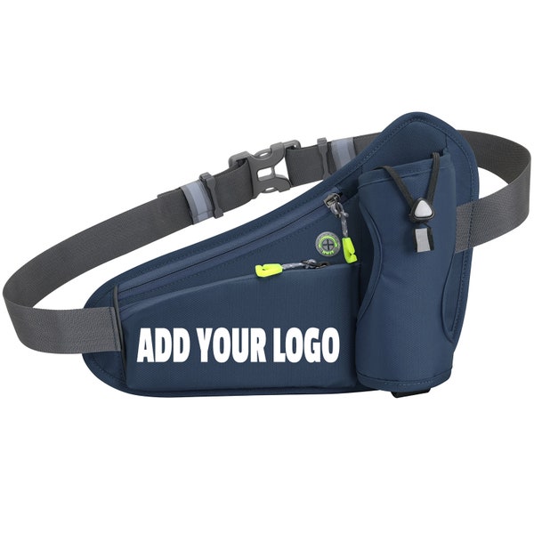TUDEQU Dog Large Walking Bag,Bumbag,Running Waist Bag,Fanny Pack With Two Bottle Holder,Hiking Waist Pack For Men,Hip Bag