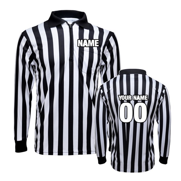 Striped Referee Shirt Etsy