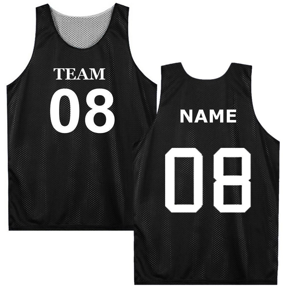 GraphicArtWear Custom Reversible Basketball Jersey / Youth and Adult Sizes / Mesh Tank Jerseys / Uniform / Add Names and Numbers / Style - Jersey03