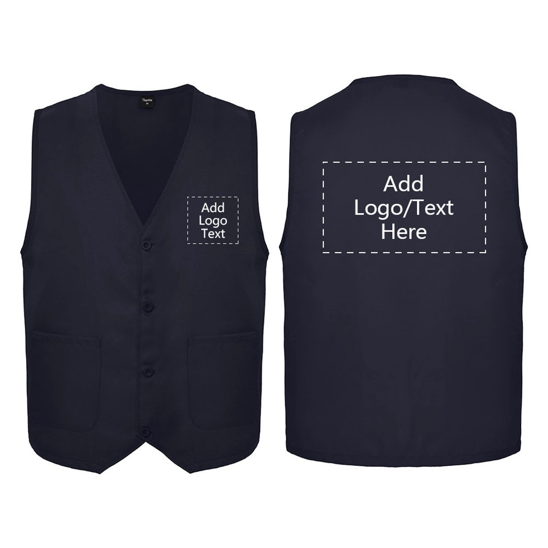 TOPTIE Custom Work Vest Personalized Volunteer Activity Etsy