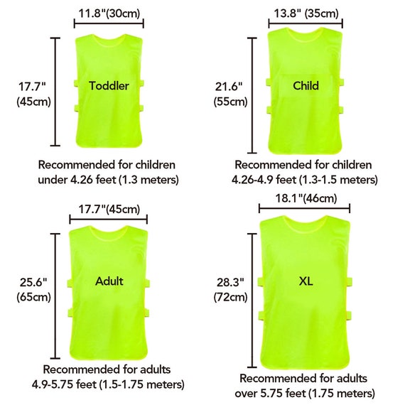 Toptie TopTie Training Vests, Football Jersey, Pinnies for Soccer Team,  Multiple Colors and Quantities