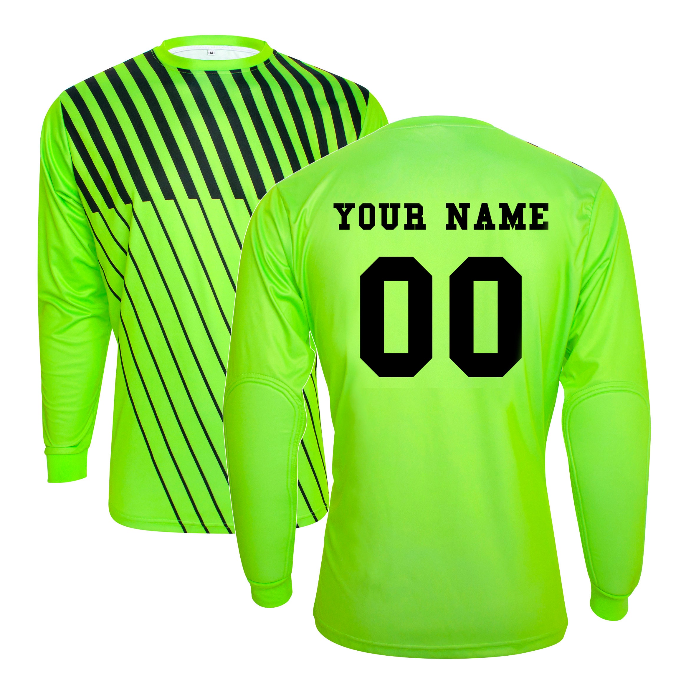 Custom Hockey Jerseys with The Saints Embroidered Twill Logo Adult Goalie Cut / (Player Name and Number) / White